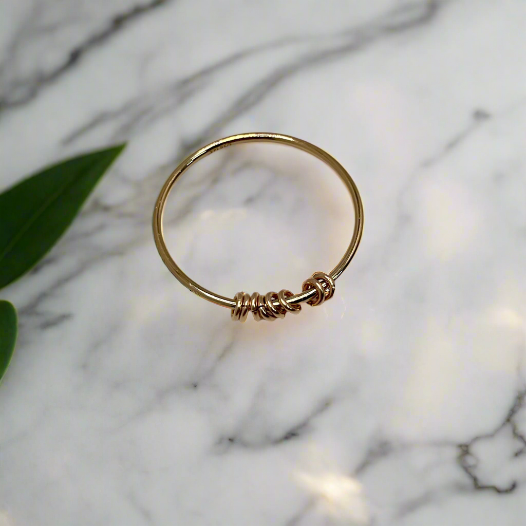 Fidget Ring Dainty Anxiety Spinning Ring