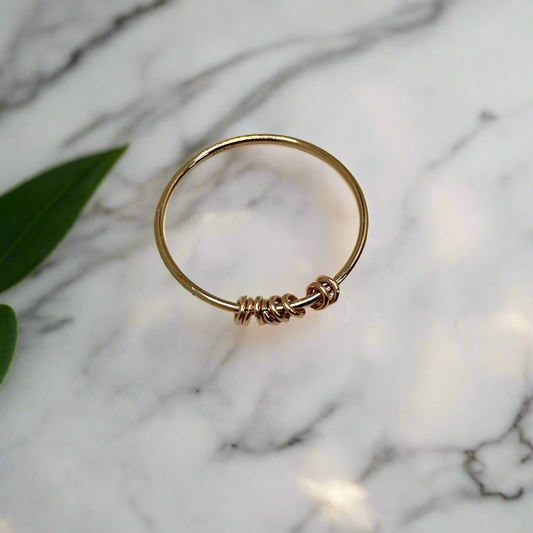 Fidget Ring Dainty Anxiety Spinning Ring