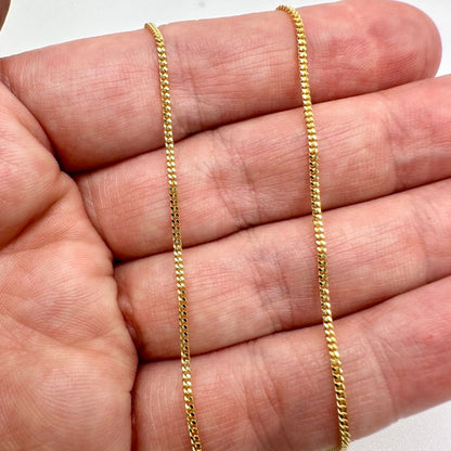 Chain 10k Solid Gold Baby Miami Cuban Chain - 2.5m BULK SAVINGS forEVER Permanent Jewelry Supplies