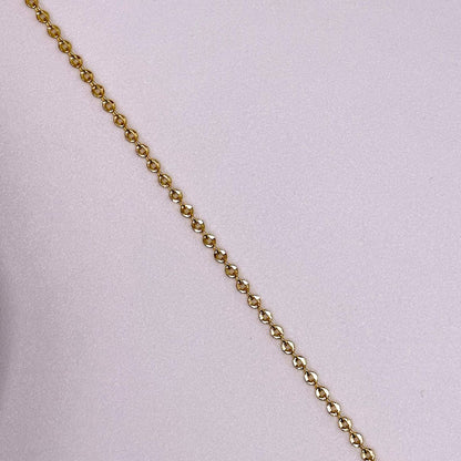 Chain 10k Solid Gold Diamond Cut Cable Chain by the Inch forEVER Permanent Jewelry Supplies