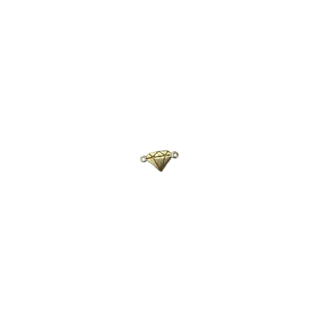 10k Solid Gold Diamond Connector