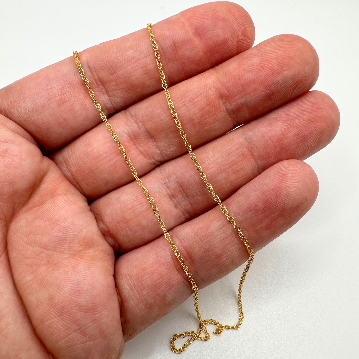 14k Gold Filled Rope Chain by the Meter