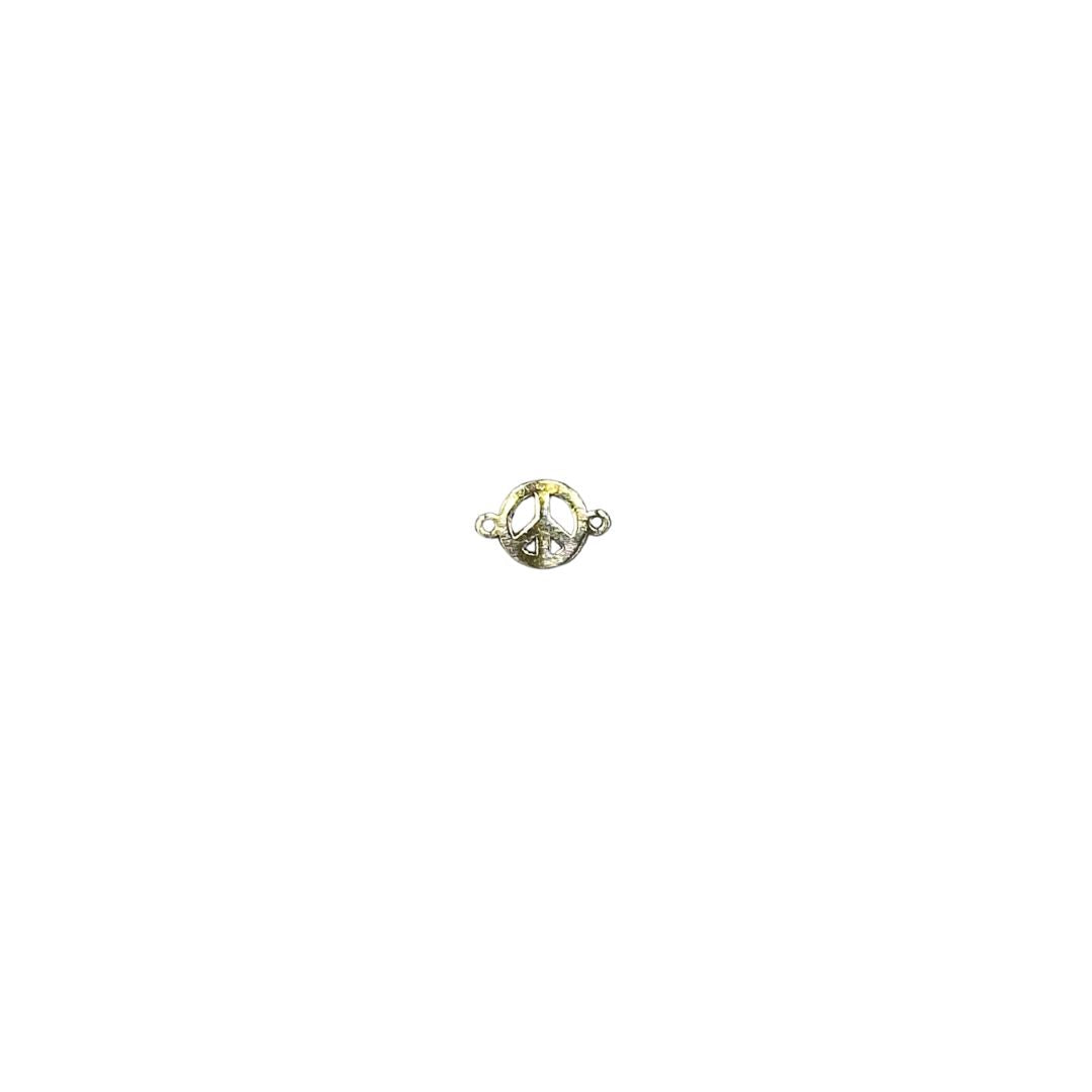 10k Solid Gold Peace Connector