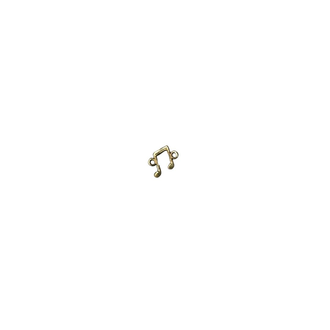 10k Solid Gold Music Note Connector
