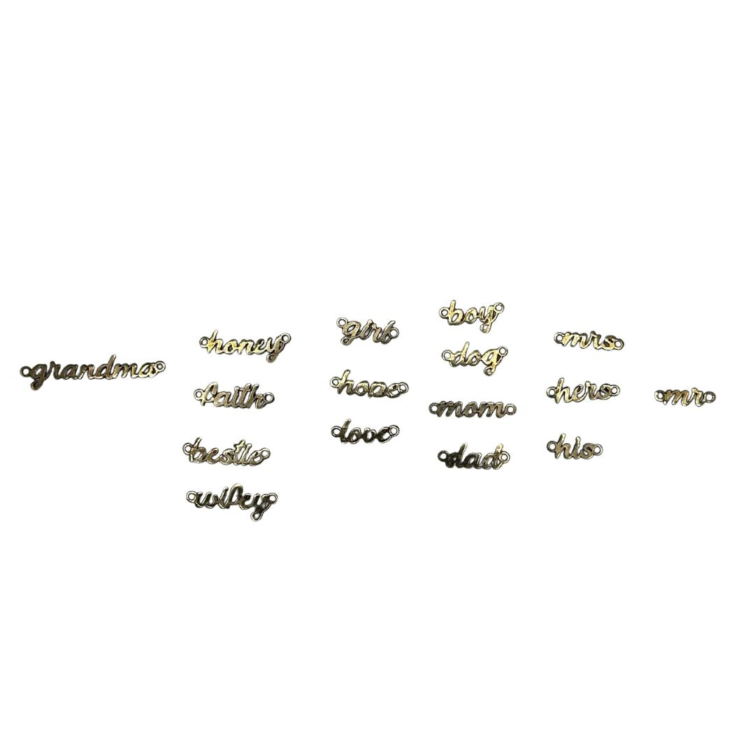 10k Solid Gold Girl Word Connector