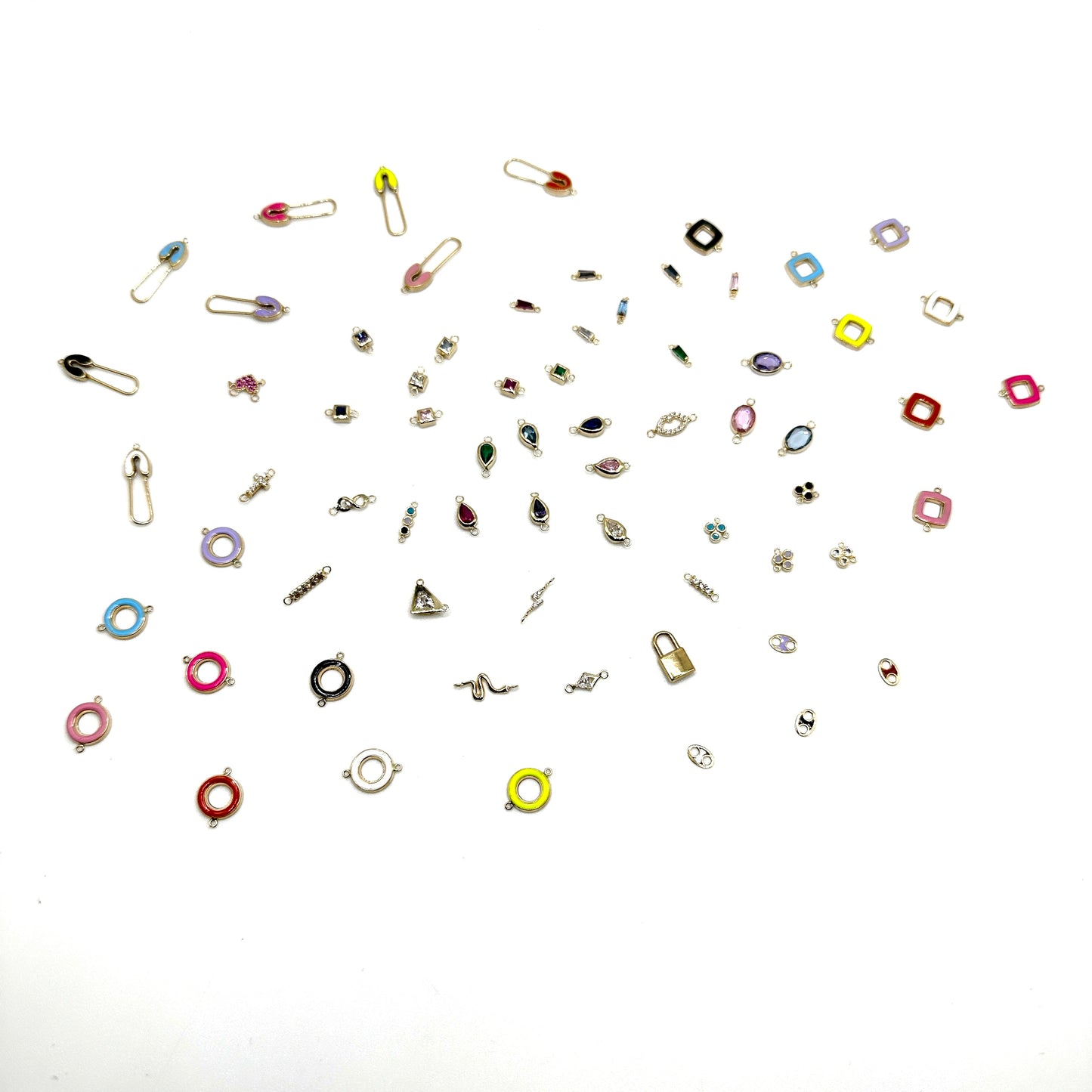 Trapezoid Cut Prong Set Gemstone Connector