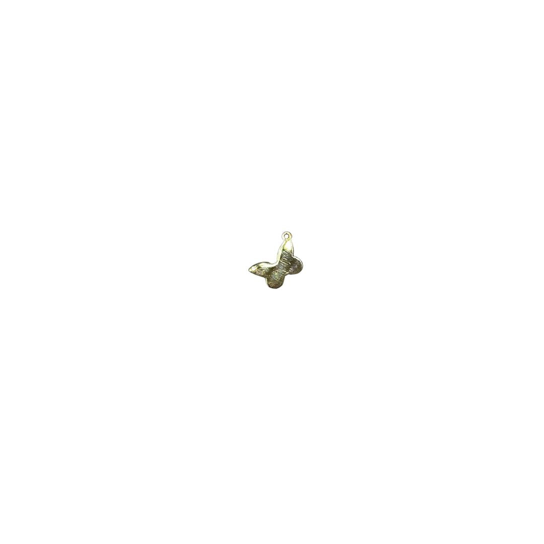 10k Solid Gold Butterfly Charm