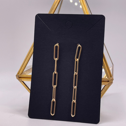 Earrings Gold Paperclip Earrings The forEVER Jewelry