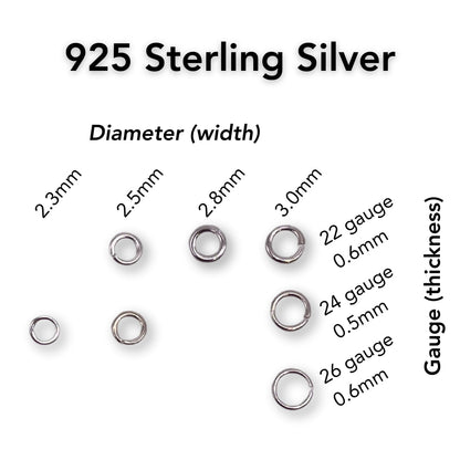 Jump Rings Sterling Silver Click & Lock Jump Rings forEVER Permanent Jewelry Supplies