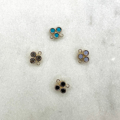 Connector Stone Triad Connector forEVER Permanent Jewelry Supplies