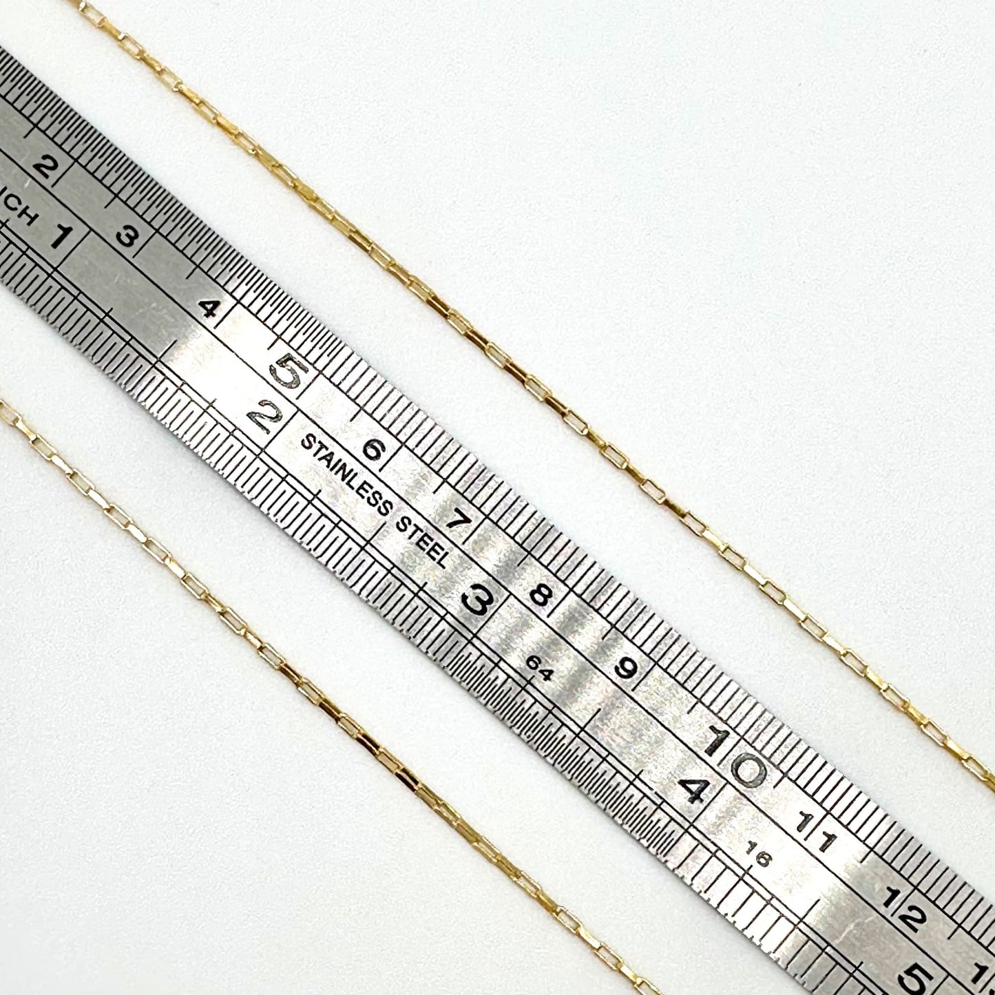 14k Gold Filled Elongated Box Chain by the Meter