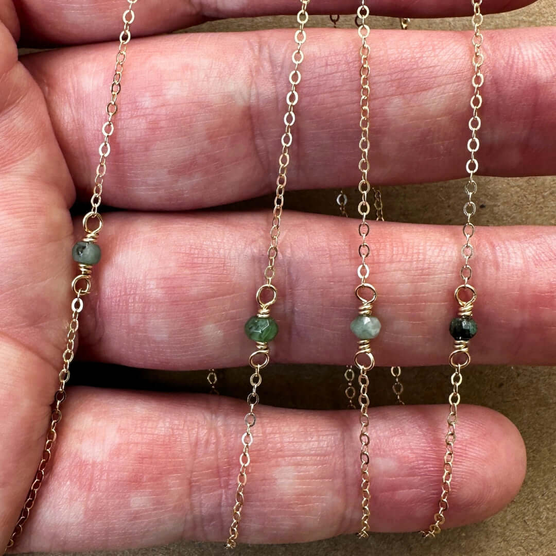 Emerald Gemstone Chain onhand