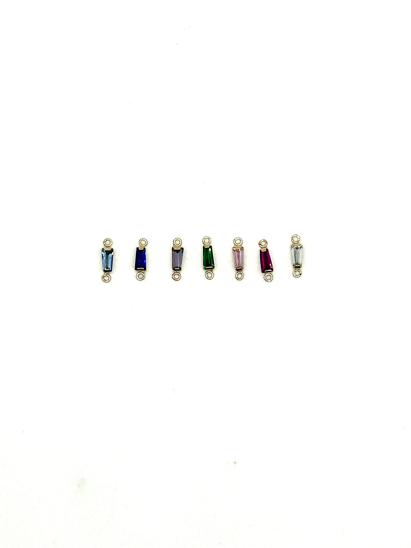 Trapezoid Cut Prong Set Gemstone Connector
