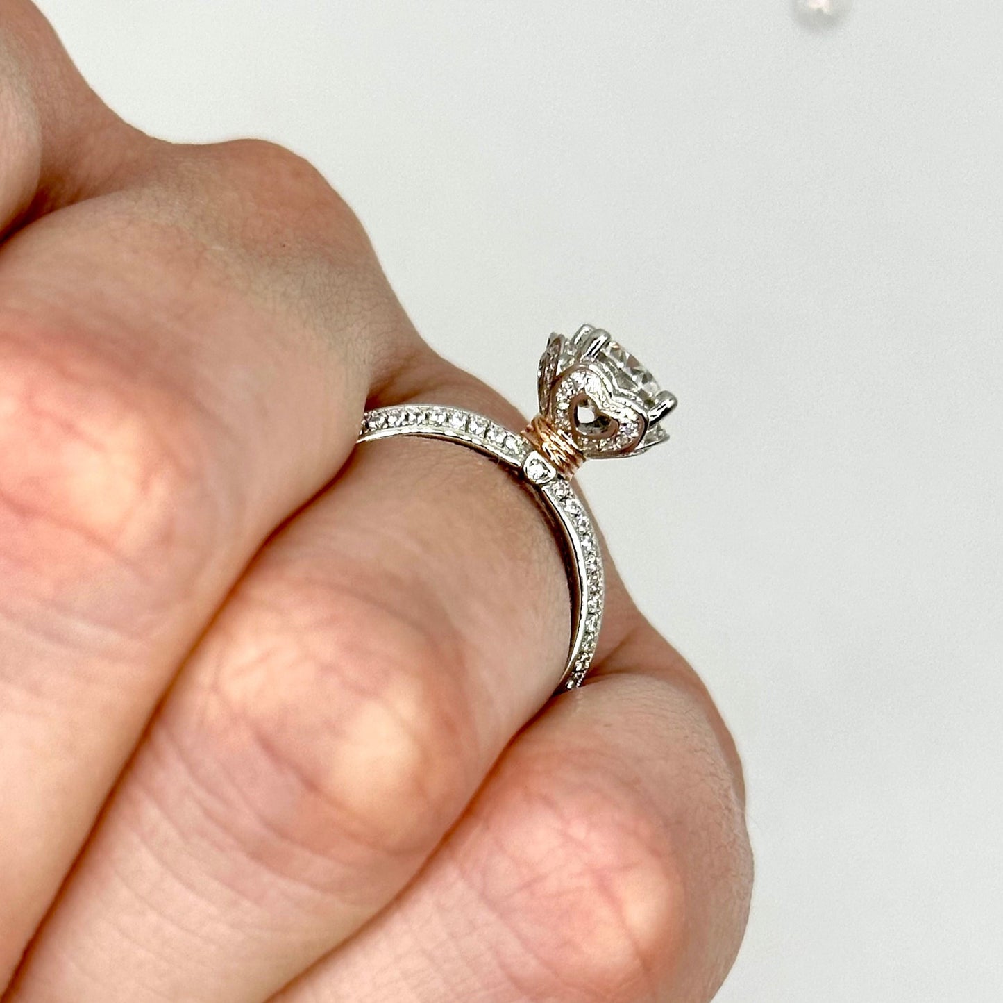 'Genevieve' Moissanite Engagement Ring