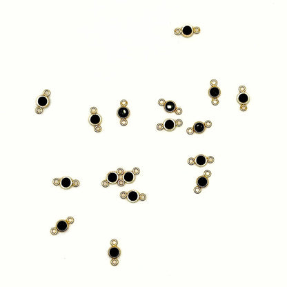 Connector Gold Filled 3mm AAA Cubic Zirconia Birthstone Connector Packs forEVER Permanent Jewelry Supplies