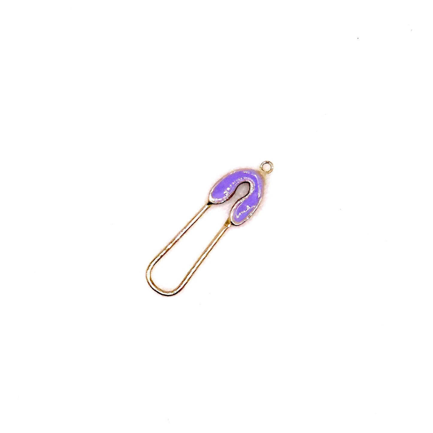 14k Gold & Enamel Paperclip Clasp