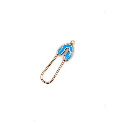 14k Gold & Enamel Paperclip Clasp