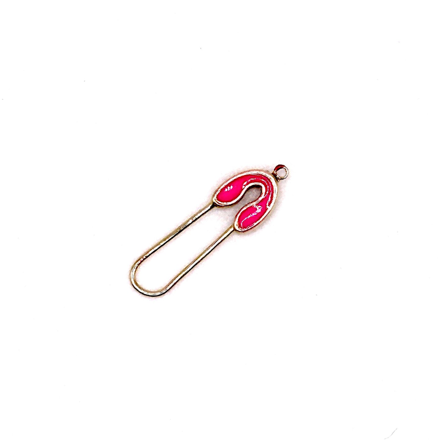 14k Gold & Enamel Paperclip Clasp