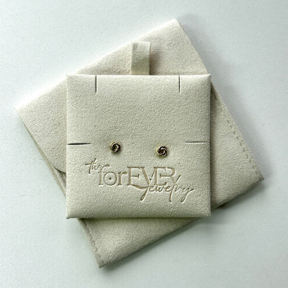 Gold Knot Stud Earrings