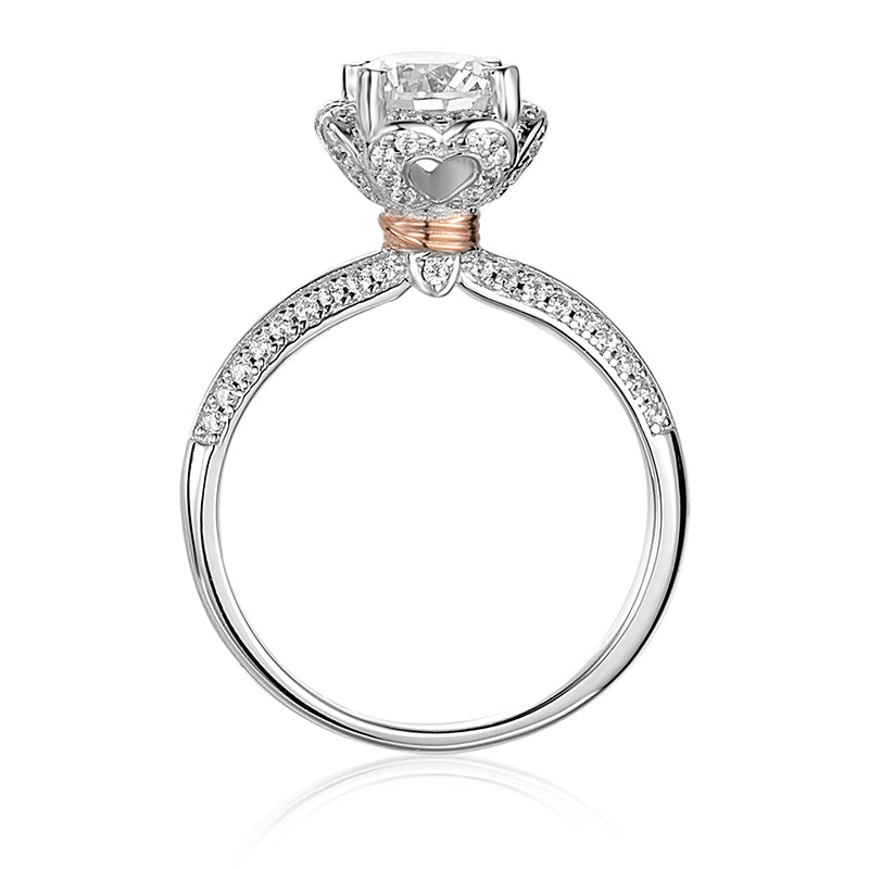 'Genevieve' Moissanite Engagement Ring