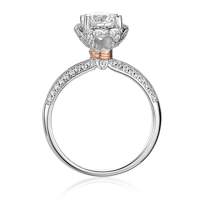 'Genevieve' Moissanite Engagement Ring