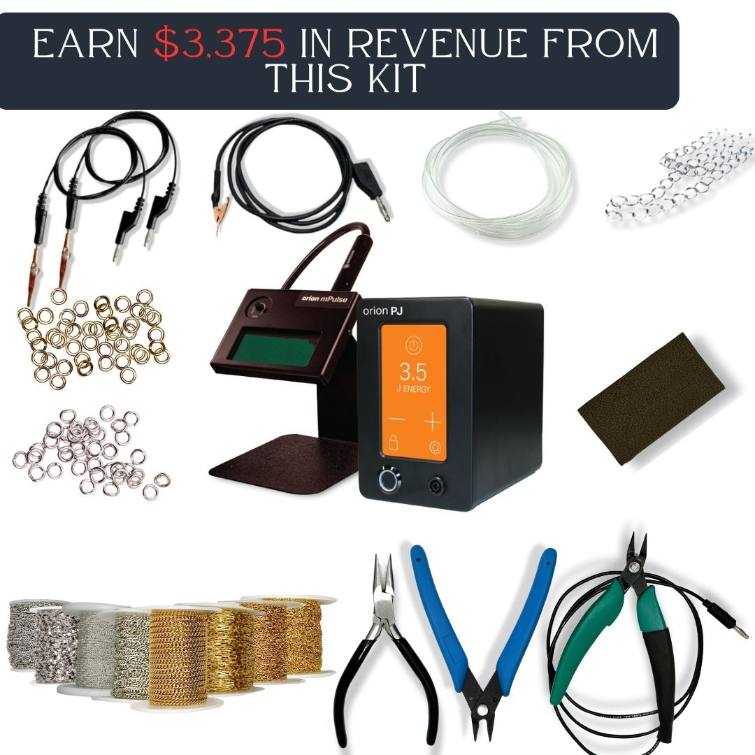 Orion PJ Permanent Jewelry Starter Kit - FREE Training Manual, Support & Shipping