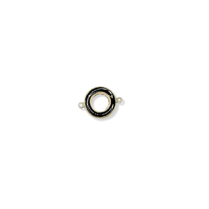 Black Connector Circle with Enamel forEVER Permanent Jewelry Supplies