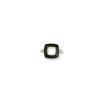 Black Connector Enamel Square forEVER Permanent Jewelry Supplies