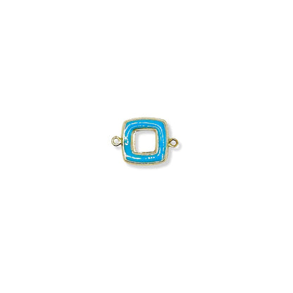 Blue Connector Enamel Square forEVER Permanent Jewelry Supplies