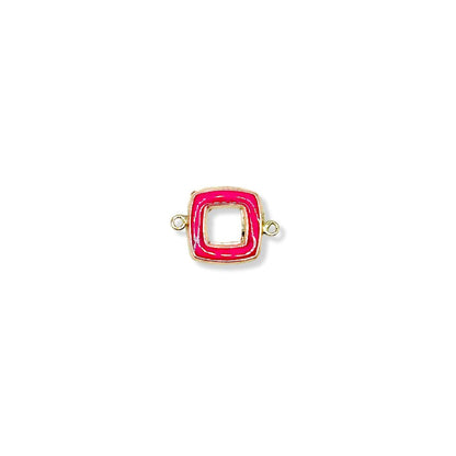 Pink Connector Enamel Square forEVER Permanent Jewelry Supplies