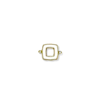 White Connector Enamel Square forEVER Permanent Jewelry Supplies