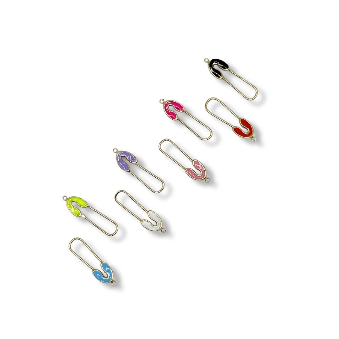 Paperclip with Enamel Connector/Clasp