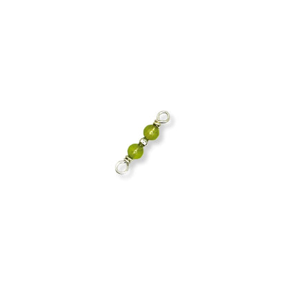 Premium Handmade Specialty Birthstone Connectors in 925 Sterling Silver