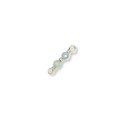 Premium Handmade Specialty Birthstone Connectors in 925 Sterling Silver