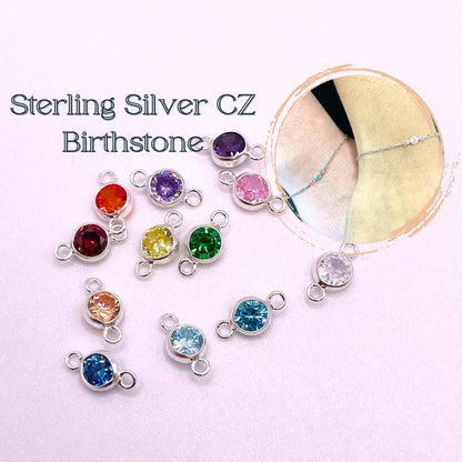 Connector AAA Cubic Zirconia Birthstone Connector Packs forEVER Permanent Jewelry Supplies