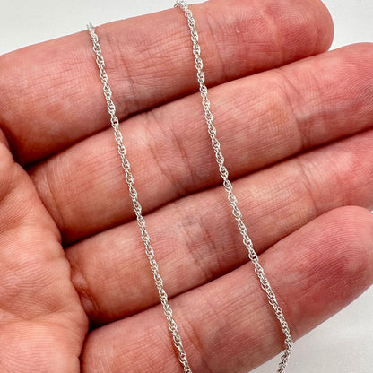 Chain 925 Sterling Silver Rope Chain by the Meter forEVER Permanent Jewelry Supplies