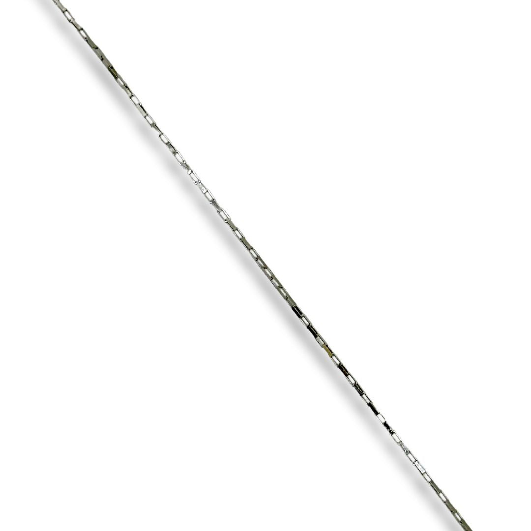 925 Sterling Silver Open Elongated Box Chain by the Meter