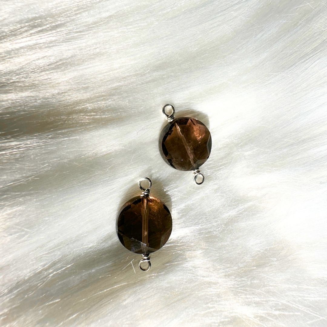 Premium Handmade Smoky Quartz Connectors: the perfect addition to your permanent jewelry offerings.