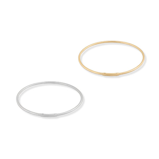  Permanent Bangle Silver and Gold-Filled