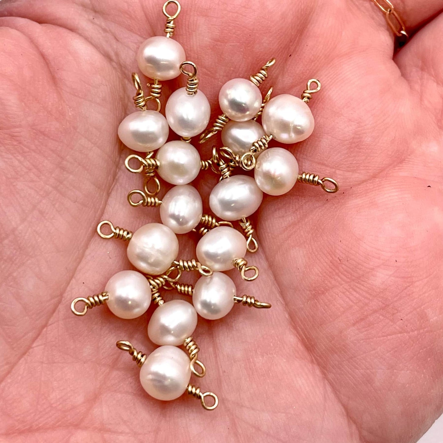 Handmade Pearl Connectors