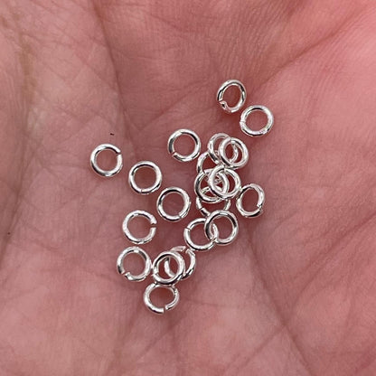 2.8mm / 24 (0.511 mm) / 10 Jump Rings Sterling Silver Click & Lock Jump Rings forEVER Permanent Jewelry Supplies