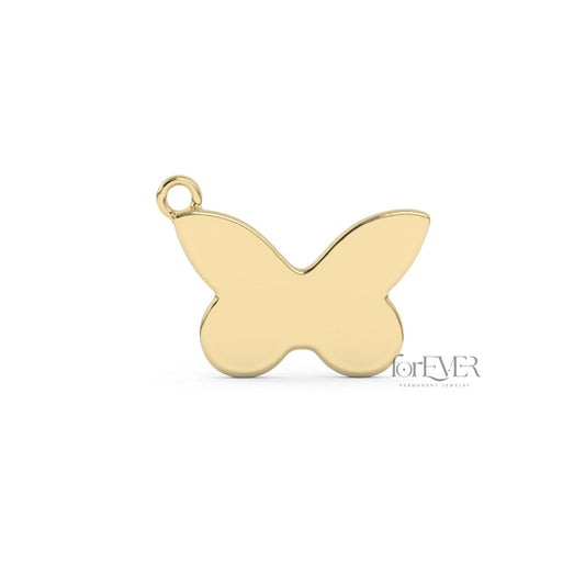 10k Solid Gold Butterfly Charm