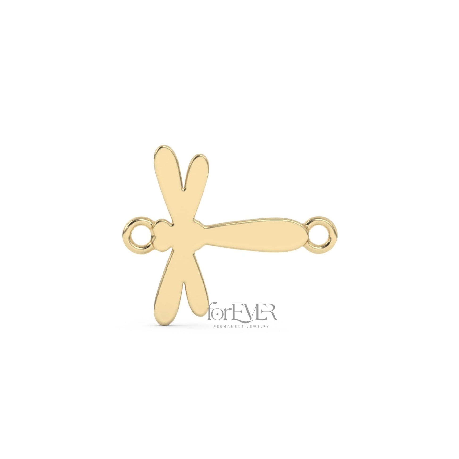 Default Title Connector 10k Solid Gold Dragonfly Connector forEVER Permanent Jewelry Supplies