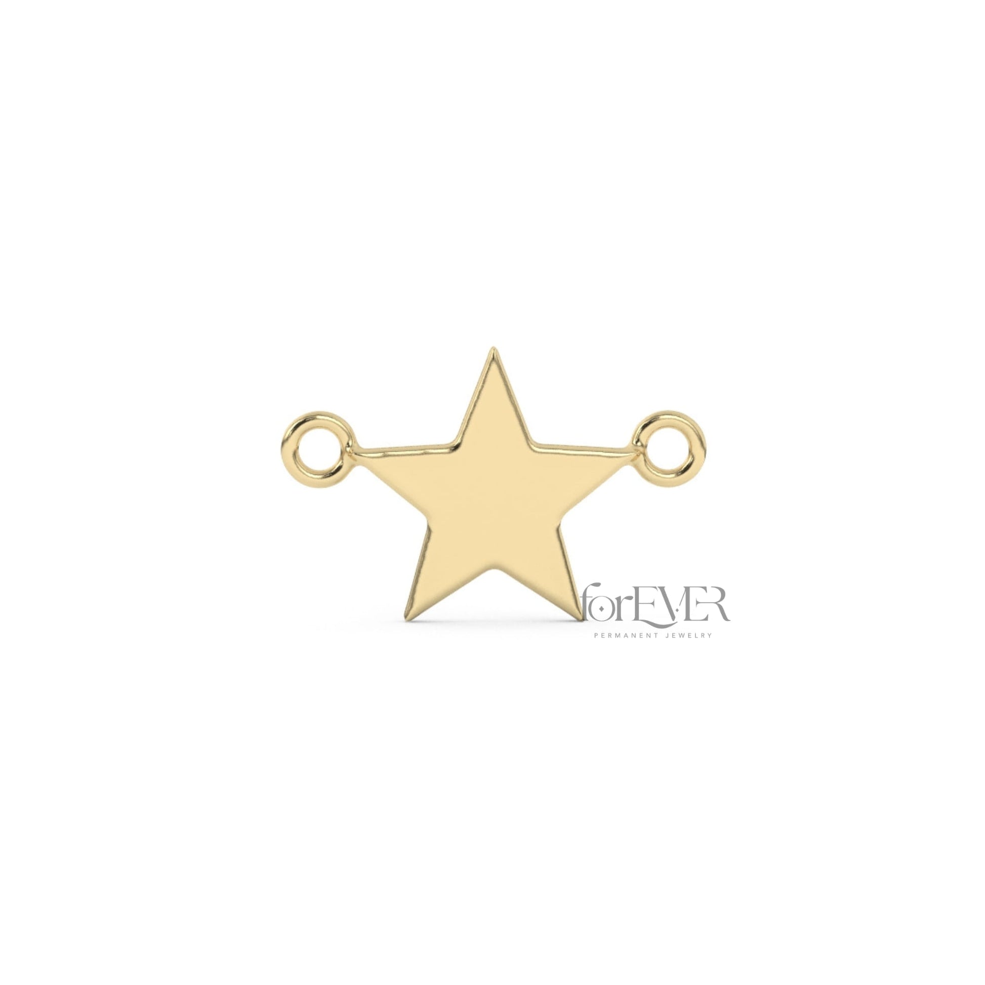 Default Title Connector 10k Solid Gold Star Connector forEVER Permanent Jewelry Supplies