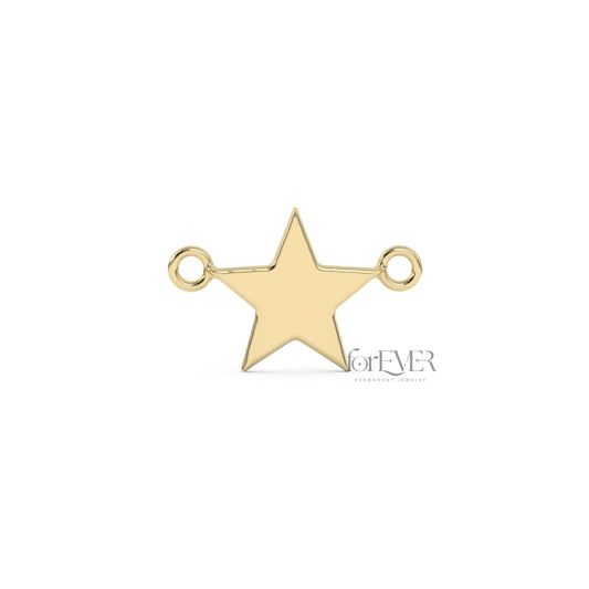 10k Solid Gold Star Connector
