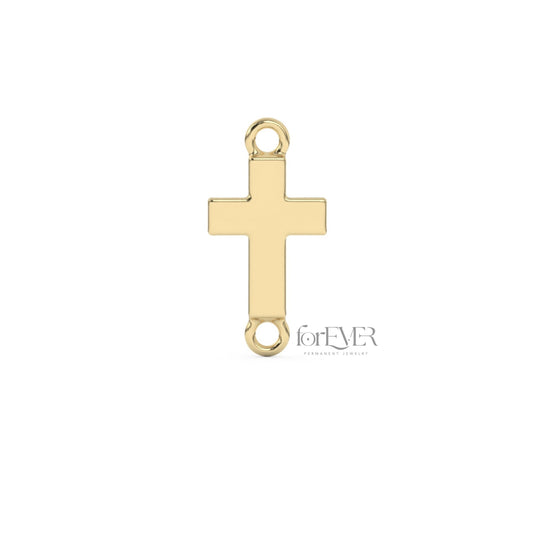 10k Solid Gold Cross Charm