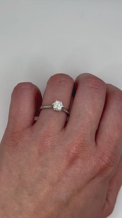 'Diana' Moissanite Engagement Ring