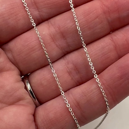 Sterling Silver Flat Cable Chain by the Meter