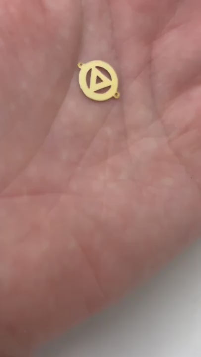 10k Solid Gold Sobriety Connector